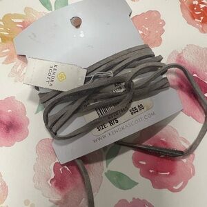 Kendra Scott leather wrap necklace NWT